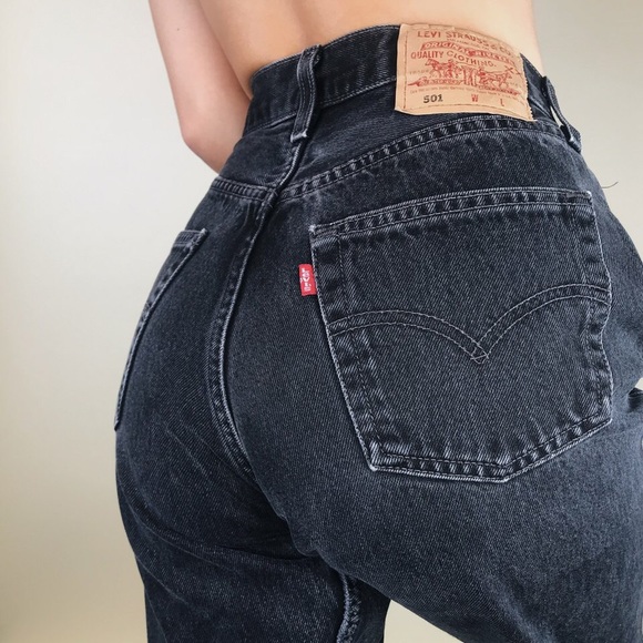 Levi's Denim - Vintage Levi’s 501 Black Mom Jeans